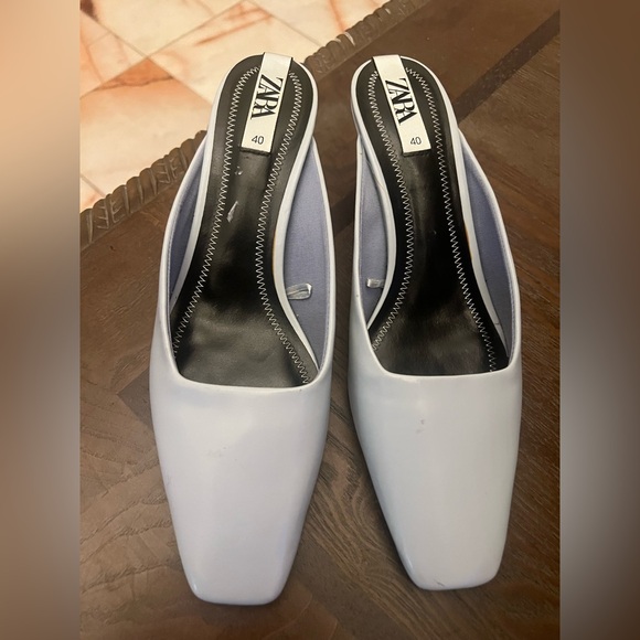 Zara Sky blue Women's Mules - Picture 2 of 6